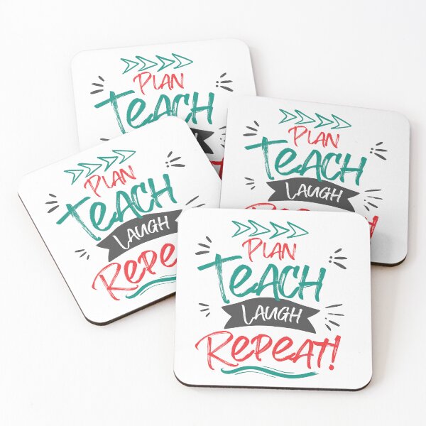 Item preview, Plan Teach Laugh Repeat Cute Teachers Gift designed and sold by PrintSparkDesigns.