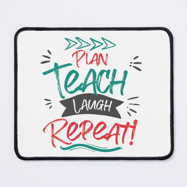 Item preview, Plan Teach Laugh Repeat Cute Teachers Gift designed and sold by PrintSparkDesigns.