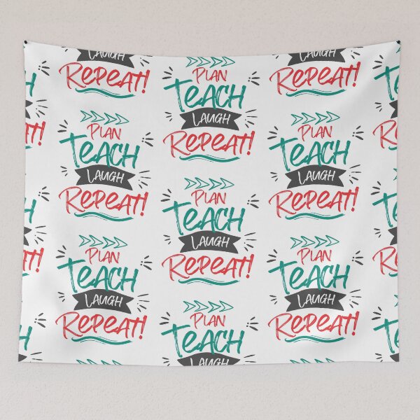 Item preview, Plan Teach Laugh Repeat Cute Teachers Gift designed and sold by PrintSparkDesigns.