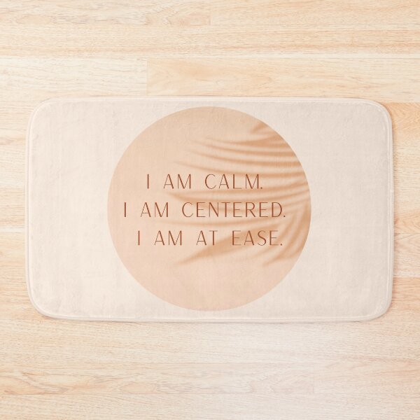 Item preview,  I Am Calm I Am Centered I Am At Ease – Golden Minimalist Palm Shadow Affirmation designed and sold by LUV963.