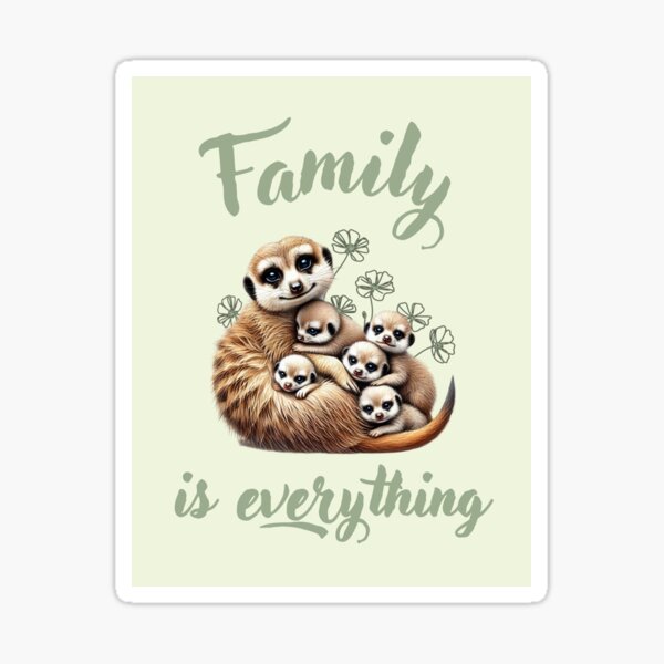 Aperçu de l'œuvre La famille est le plus important créée et vendue par FatBirdie.