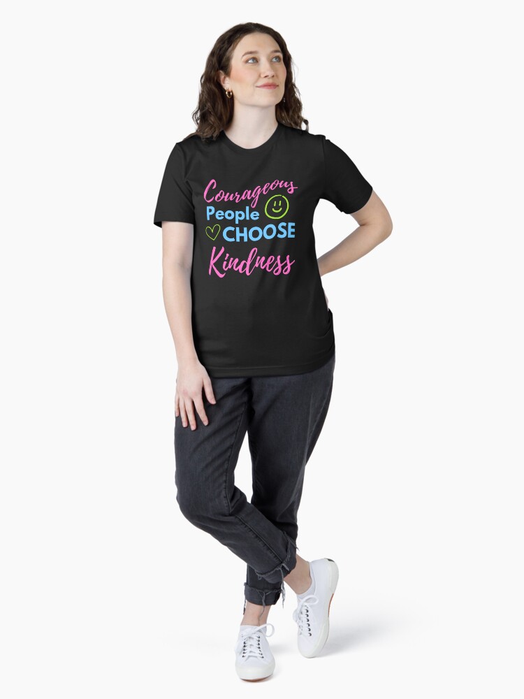 Thumbnail 4 of 7, Essential T-Shirt, Courageous People Choose Kindness - Comfortable Clothing & More designed and sold by kindnesshero.