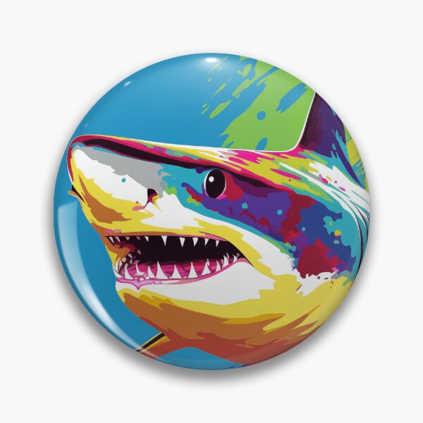 Item preview, Shark Popart designed and sold by RedHandedOD.