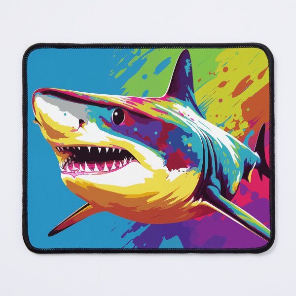 Item preview, Shark Popart designed and sold by RedHandedOD.