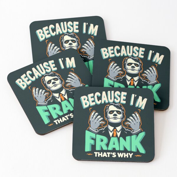 Item preview, Because I'm Frank That's Why, typography designed and sold by maxmaj.