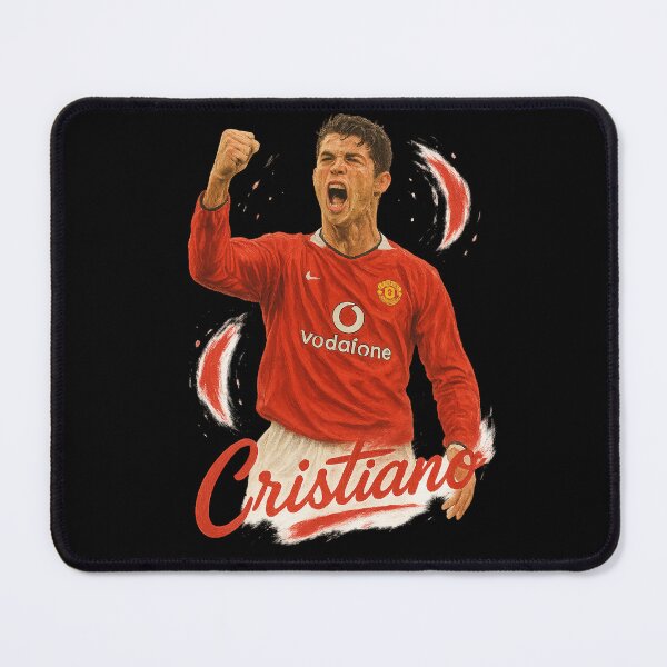Item preview, Young Cristiano Ronaldo Man United Art – Rising Soccer Legend Tribute	 designed and sold by VintageVibes Co..