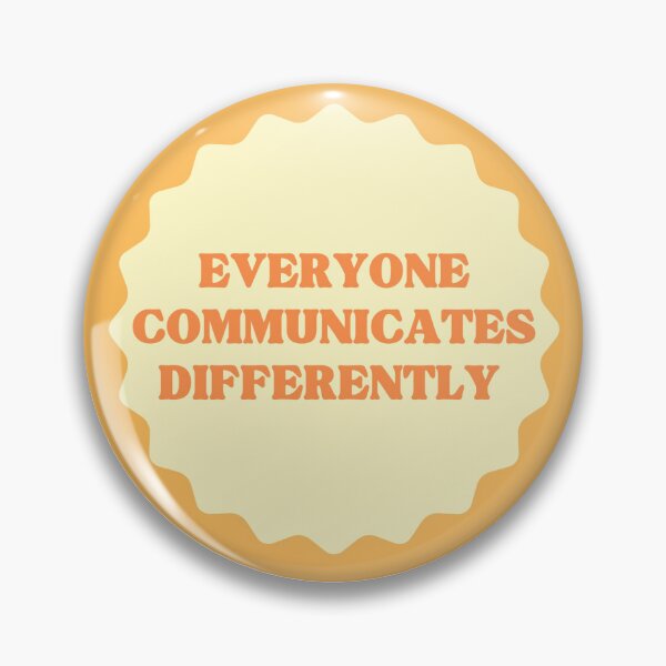 Item preview, Everyone Communicates Differently - Yellow and Orange designed and sold by wickedgoodslp.
