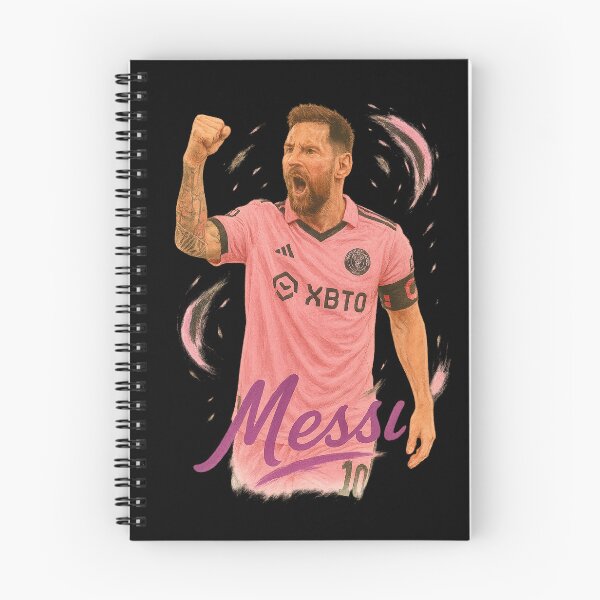 Artikelvorschau, Lionel Messi Inter Miami Art – Tribut an die Fußballikone im rosa Trikot entworfen und verkauft von VintageVibes Co..
