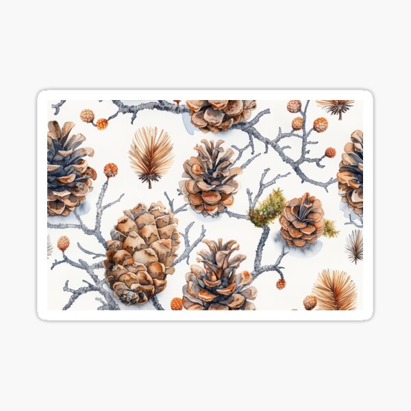 Item preview, Pine Cone and Branch Scatter designed and sold by NTGUILTY.