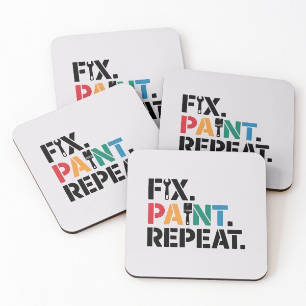 Item preview, Fix. Paint. Repeat. designed and sold by Jollys-ArtShop.