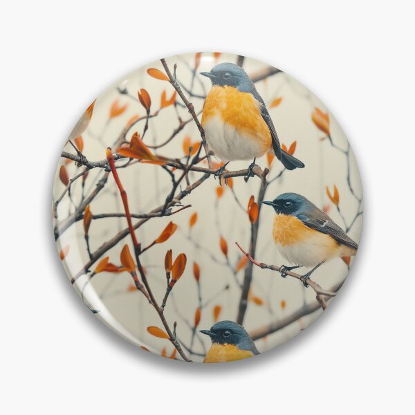 Item preview, Mugimaki Flycatcher Gathering designed and sold by NTGUILTY.