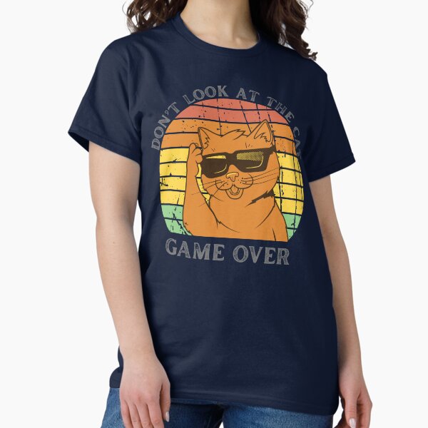 Item preview, Don't look at the cat design for gamers Features game over humor, feline obsession, and silly vibes designed and sold by puurfectcat.