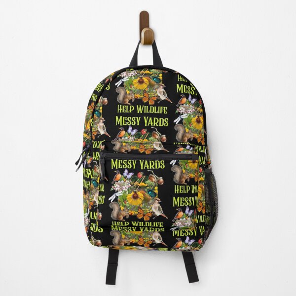 Item preview, Messy Yards Help Wildlife Butterflies Pollinator Wildflowers Colorful Design designed and sold by EarthArtDesigns.