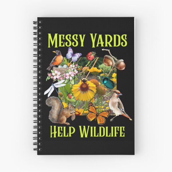Item preview, Messy Yards Help Wildlife Butterflies Pollinator Wildflowers Colorful Design designed and sold by EarthArtDesigns.