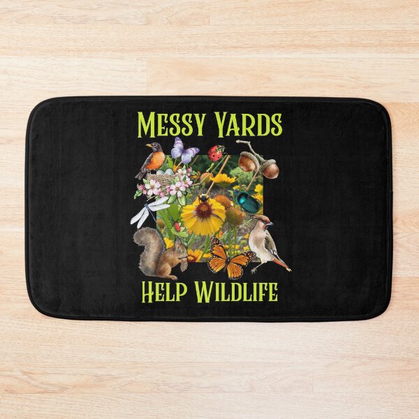 Item preview, Messy Yards Help Wildlife Butterflies Pollinator Wildflowers Colorful Design designed and sold by EarthArtDesigns.