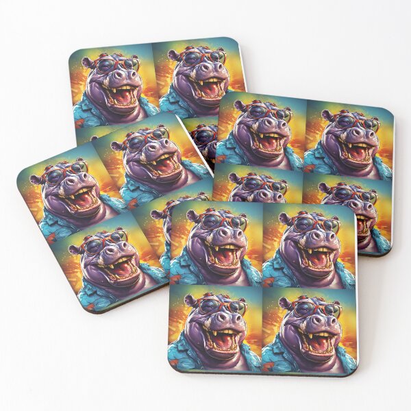 Item preview, Laughing Hippo Heads designed and sold by Zenvo.