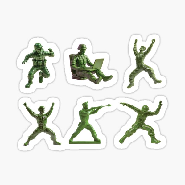 Item preview, Dancing Green Army Men designed and sold by SquishyKitkat.