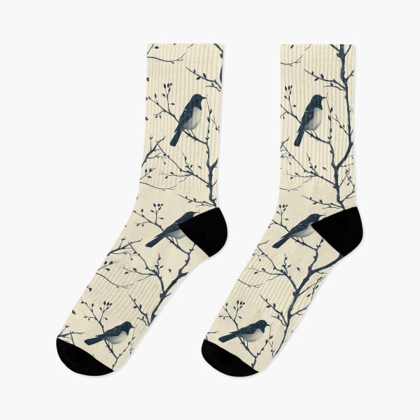 Item preview, Monochrome Birdsong Branches designed and sold by NTGUILTY.
