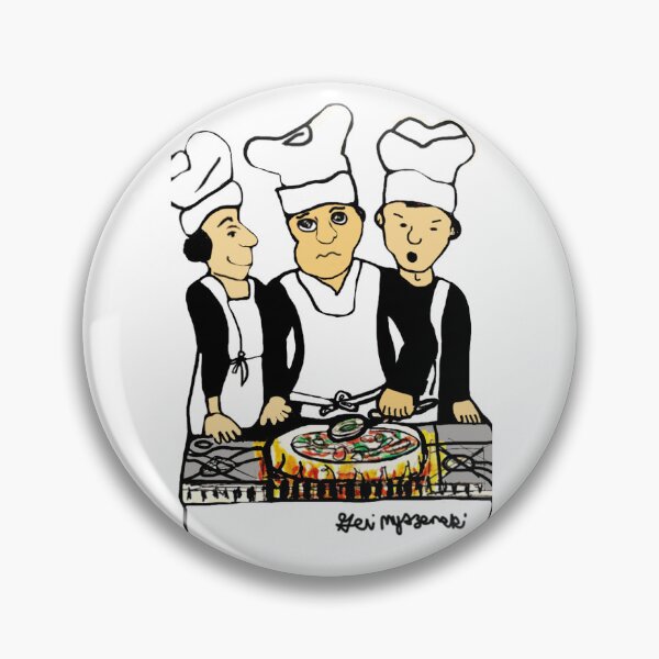 Item preview, Three Wise Pizza Chefs  designed and sold by The Art Queen Of Michigan .