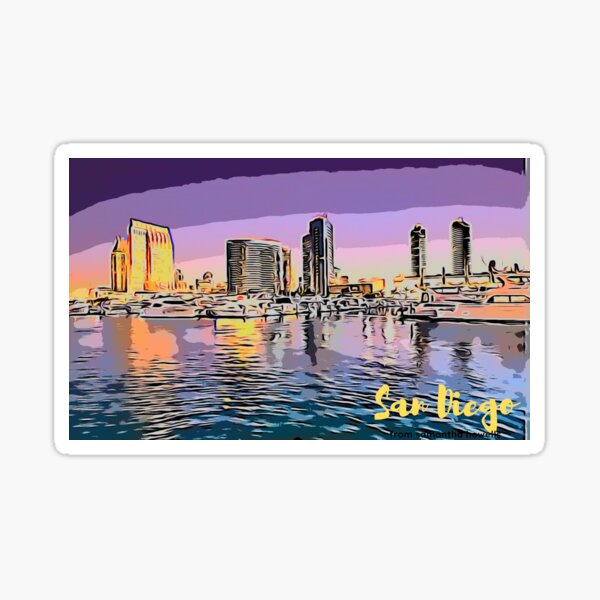 Item preview, San Diego Skyline  designed and sold by Sarahdactle.