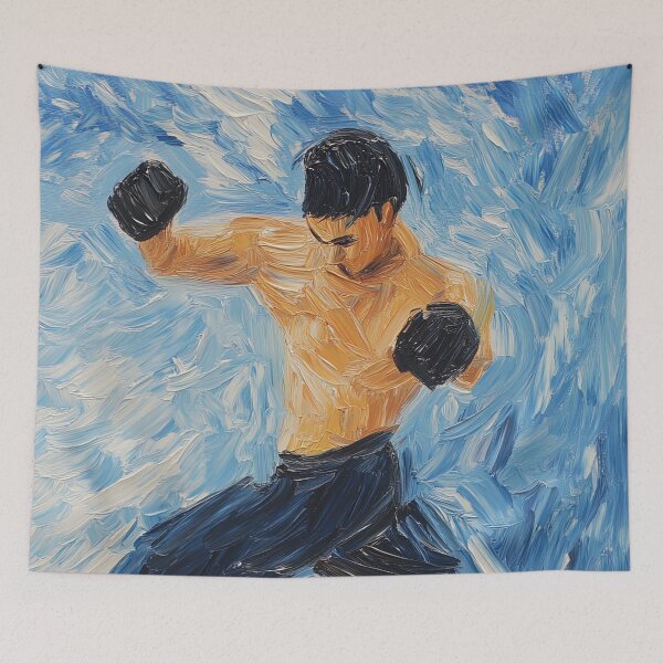 Item preview, Kickboxer | Post-impressionist painting style designed and sold by ComicsFactory.