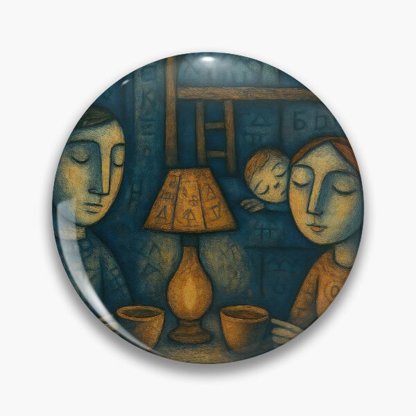 Item preview, Happy family. Naive art designed and sold by BoBiloArt.