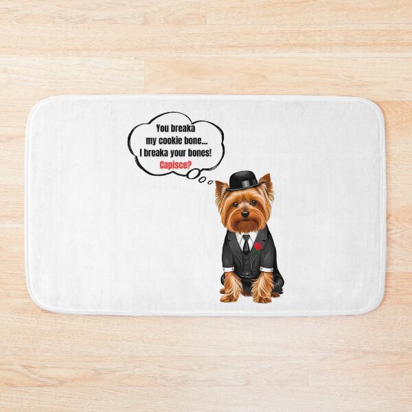 Item preview, Yorkshire Terrier Mafia Boss – Funny “Don’t Break My Treat” Dog Lover Design designed and sold by Fredster1966.