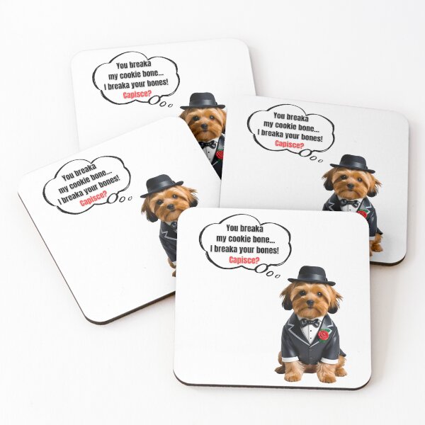 Item preview, Yorkipoo Mafia Boss – Funny “Don’t Break My Treat” Cute Dog Lover Design designed and sold by Fredster1966.