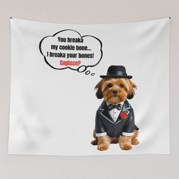Item preview, Yorkipoo Mafia Boss – Funny “Don’t Break My Treat” Cute Dog Lover Design designed and sold by Fredster1966.