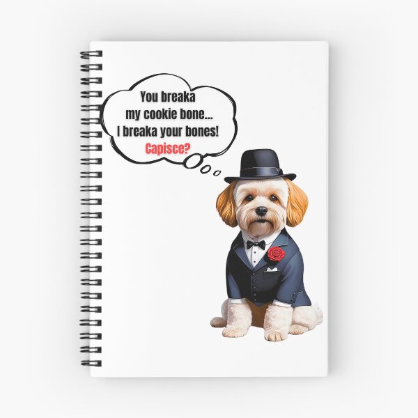Item preview, Maltipoo Mafia Boss – Cute Cookie Protector Dog Art designed and sold by Fredster1966.