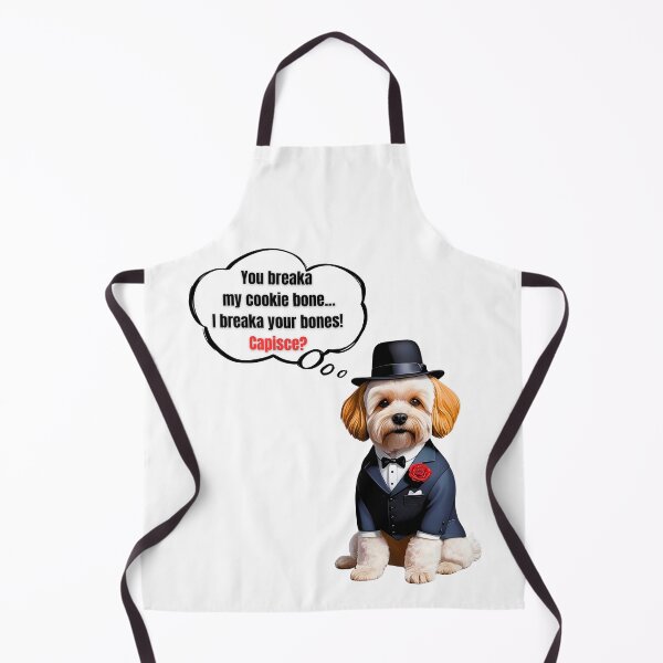 Item preview, Maltipoo Mafia Boss – Cute Cookie Protector Dog Art designed and sold by Fredster1966.