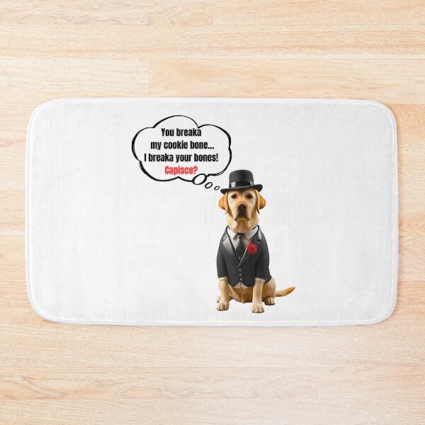 Item preview, Labrador Retriever Mafia Boss – Funny Cookie Bone Protector Dog Art designed and sold by Fredster1966.