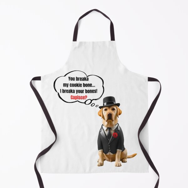 Item preview, Labrador Retriever Mafia Boss – Funny Cookie Bone Protector Dog Art designed and sold by Fredster1966.