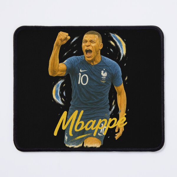 Item preview, Kylian Mbappé France Art – World Cup Star Football Tribute designed and sold by VintageVibes Co..