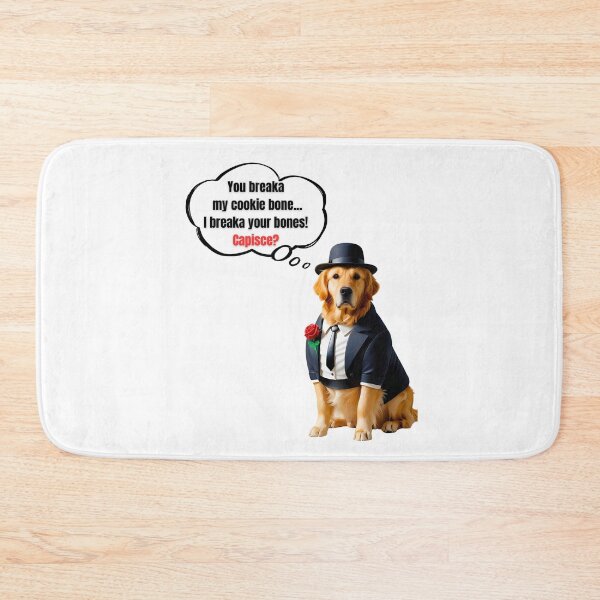 Item preview, Golden Retriever Mafia Boss – Funny Cookie Bone Enforcer Dog Art designed and sold by Fredster1966.