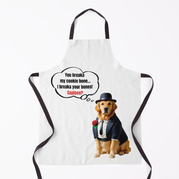 Item preview, Golden Retriever Mafia Boss – Funny Cookie Bone Enforcer Dog Art designed and sold by Fredster1966.