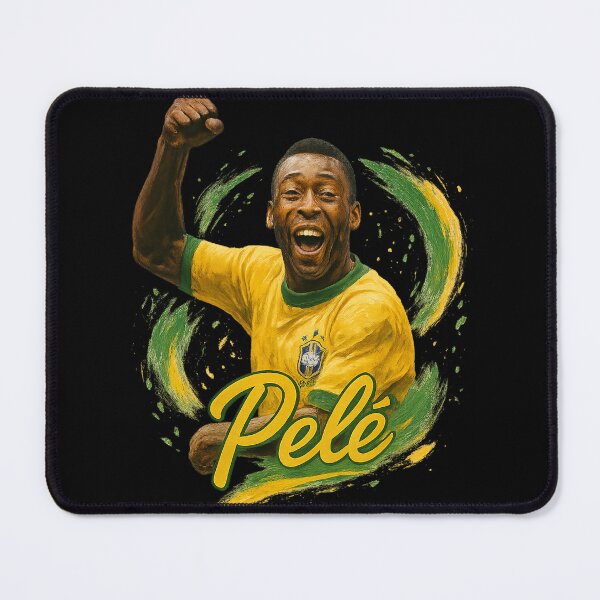 Item preview, Pelé Brazil Art – Timeless Football Legend Tribute Design designed and sold by VintageVibes Co..