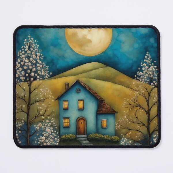 Item preview, Copy of Copy of Rural night landscape of Ukraine in the style of naive art designed and sold by BoBiloArt.