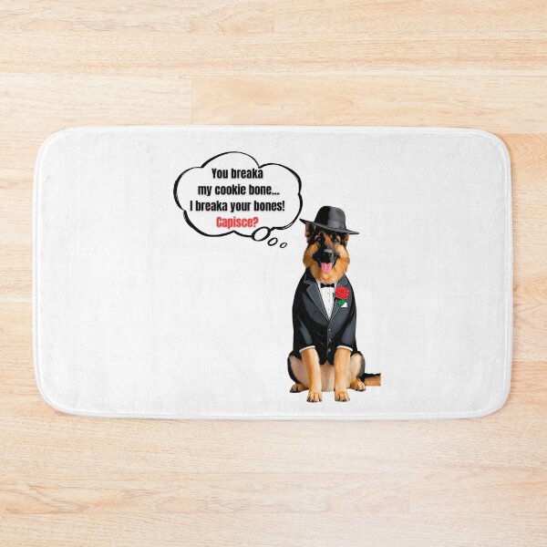 Item preview, German Shepherd Mafia Boss – Funny Cookie Bone Protector Dog Art designed and sold by Fredster1966.