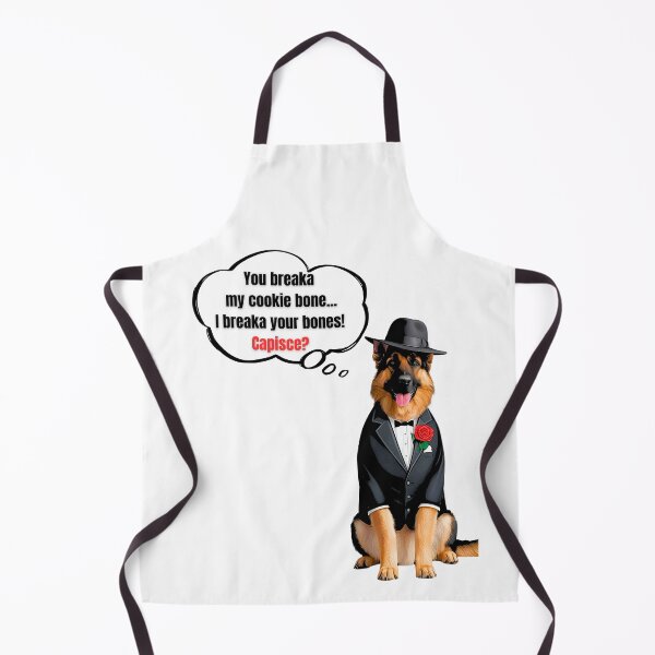 Item preview, German Shepherd Mafia Boss – Funny Cookie Bone Protector Dog Art designed and sold by Fredster1966.