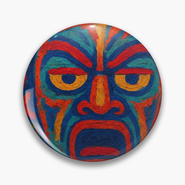 Item preview, Abstract Bomboclat Expressionist Face in Vibrant Swirls designed and sold by Manyface Artistry.