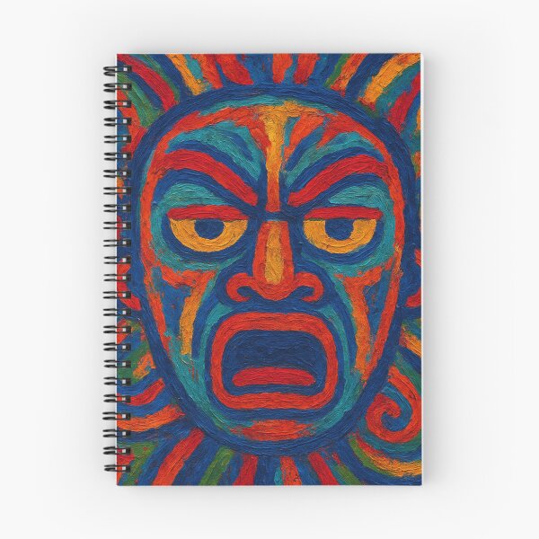 Item preview, Abstract Bomboclat Expressionist Face in Vibrant Swirls designed and sold by Manyface Artistry.