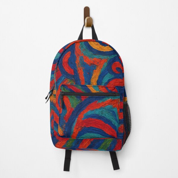 Item preview, Abstract Bomboclat Expressionist Face in Vibrant Swirls designed and sold by Manyface Artistry.