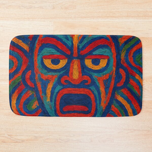 Item preview, Abstract Bomboclat Expressionist Face in Vibrant Swirls designed and sold by Manyface Artistry.