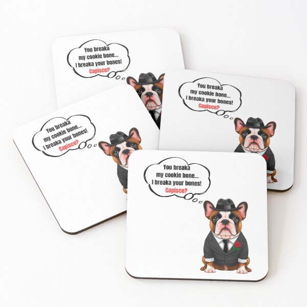 Item preview, French Bulldog Mafia Boss – Funny “Cookie Bone Protector” Dog Lover Design designed and sold by Fredster1966.