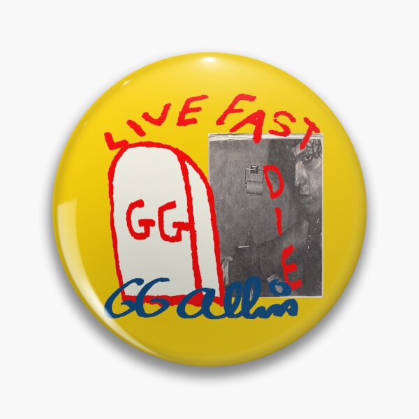 Item preview, GG ALLIN - LIVE FAST DIE FAST  designed and sold by skeletons-lair.