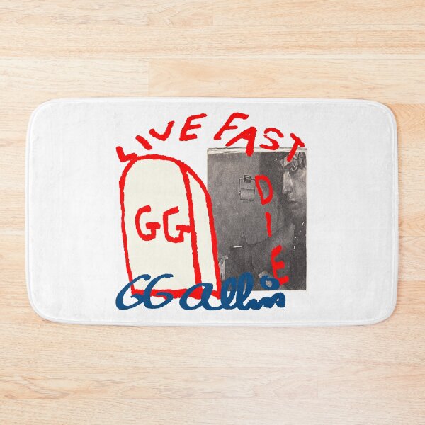 Item preview, GG ALLIN - LIVE FAST DIE FAST  designed and sold by skeletons-lair.