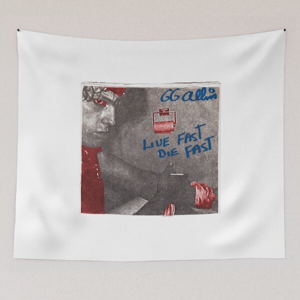 Item preview, GG ALLIN - LIVE FAST DIE FAST  designed and sold by skeletons-lair.