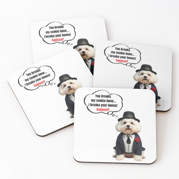 Item preview, Bichon Frise Mafia Boss – Cute Cookie Protector Dog Art designed and sold by Fredster1966.