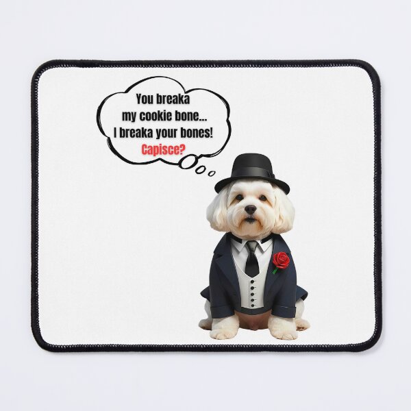 Item preview, Bichon Frise Mafia Boss – Cute Cookie Protector Dog Art designed and sold by Fredster1966.